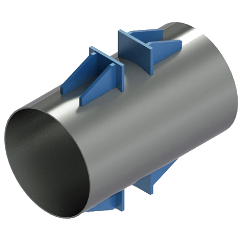 Опора неподвижная лобовая двухупорная усиленная Т6.15 920х12х320х1184х420 мм Серия 4.903-10 Выпуск 4