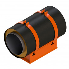 Опора скользящая хомутовая для труб в ППУ изоляции 313.ТС-008.011 108х180 мм Серия 313.ТС-008.000