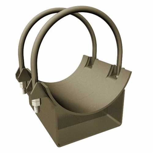 Опора двуххомутовая неподвижная 630 мм ОСТ 108.275.38-80 в Челябинске

