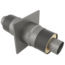 Опора неподвижная щитовая в оцинкованной ППУ изоляции для тепловых сетей 17ГС 32х100х255х2000 мм ГОСТ 30732-2006 18,2 кг