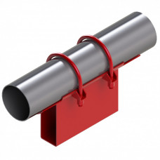 Опора неподвижная хомутовая корпусная для тепловых сетей исп. А12 / АС12 09Г2С 108х80х340х103 мм ОСТ 36-146-88 6,9 кг