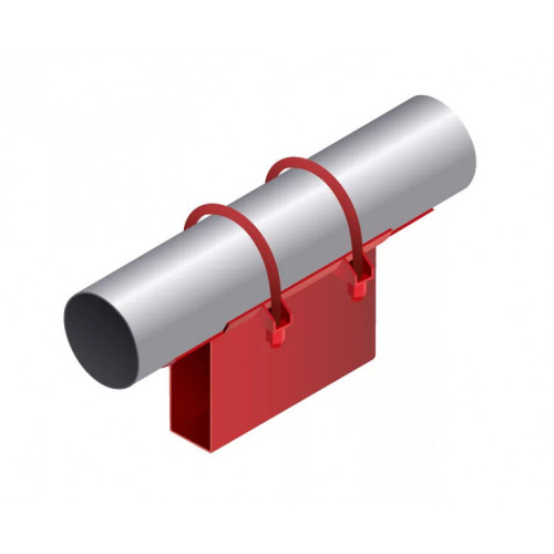 Опора неподвижная приварная корпусная для тепловых сетей исп. А13 / АС13 09Г2С 377х200х680х100 мм ОСТ 36-146-88 12,5 кг