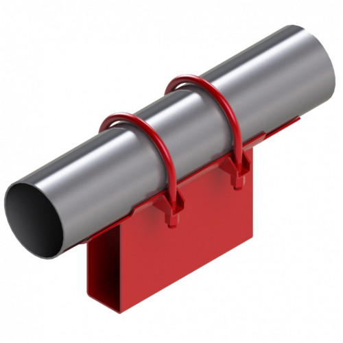 Опора неподвижная хомутовая корпусная для тепловых сетей исп. А11 / АС11 ВСт3 630х300х170х102 мм ОСТ 36-146-88 41 кг