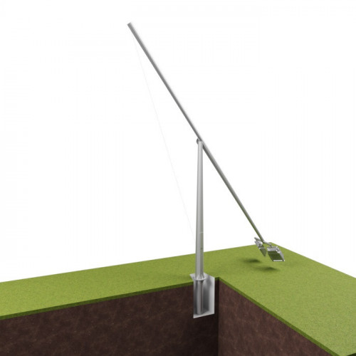 Опора освещения складывающаяся граненая фланцевая круглая СОФ-20 Ст3сп5 88х330х20 мм в Челябинске

