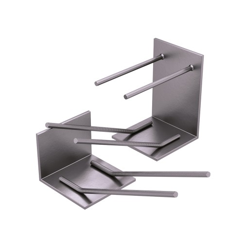 Закладная деталь для железобетонных конструкций оцинкованная МН139-5 200х120х40 мм Серия 1.400-15 Выпуск 1